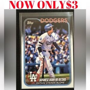 Shohei Ohtani 2024 Topps Los Angelas Dodgers Baseball Card